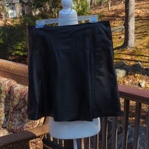 NWOT Boston Proper Black Leather Mini Skirt